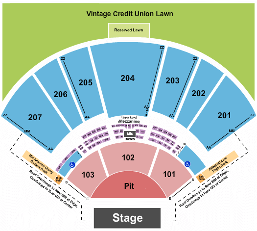 Hollywood Casino Amphitheatre Jason Aldean Seating Chart